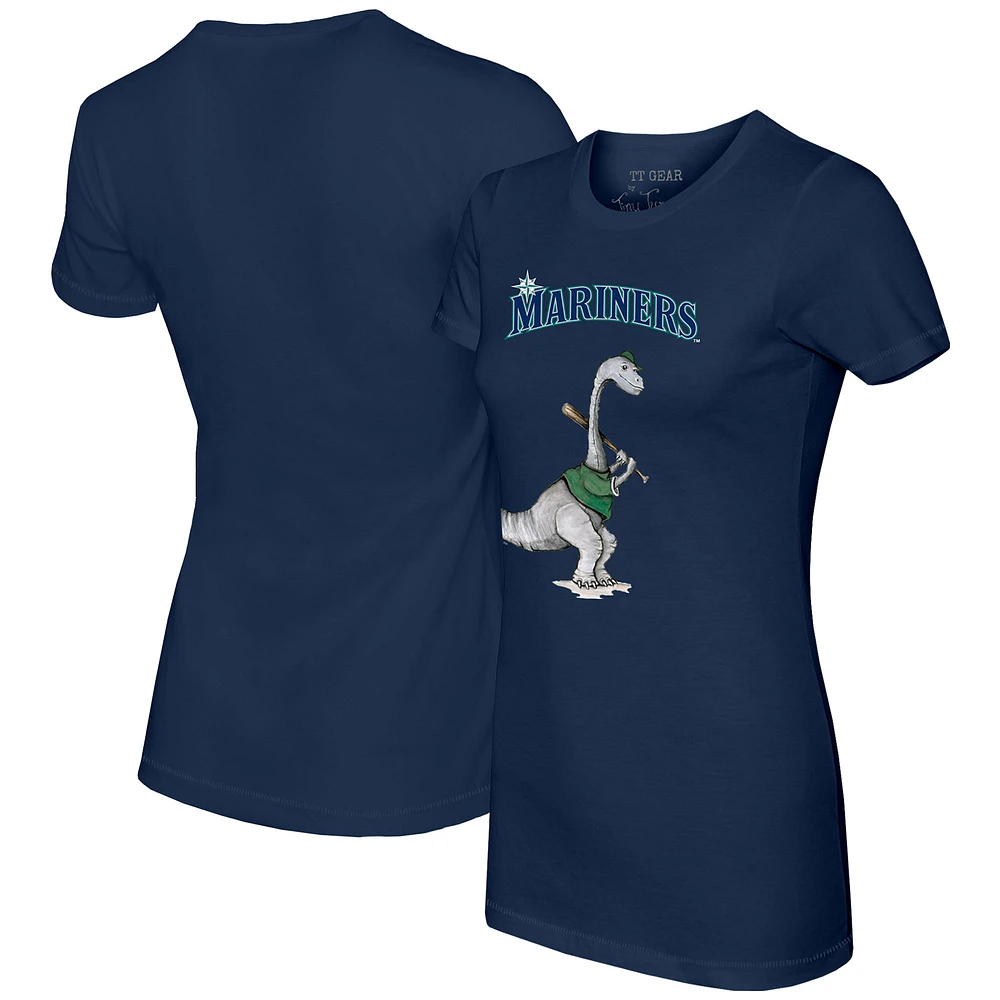 Women's Tiny Turnip Navy Seattle Mariners Bronto T-Shirt