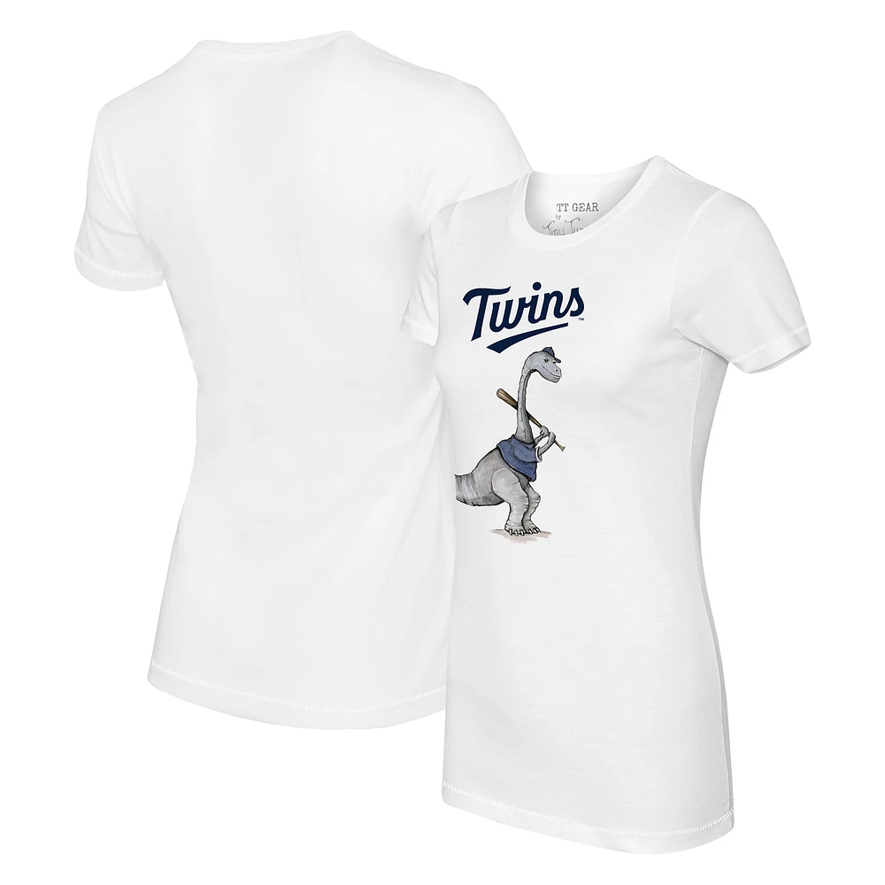Women's Tiny Turnip White Minnesota Twins Bronto T-Shirt
