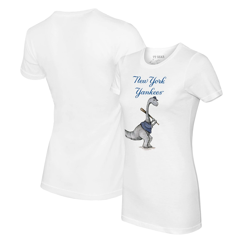 Women's Tiny Turnip White New York Yankees Bronto T-Shirt