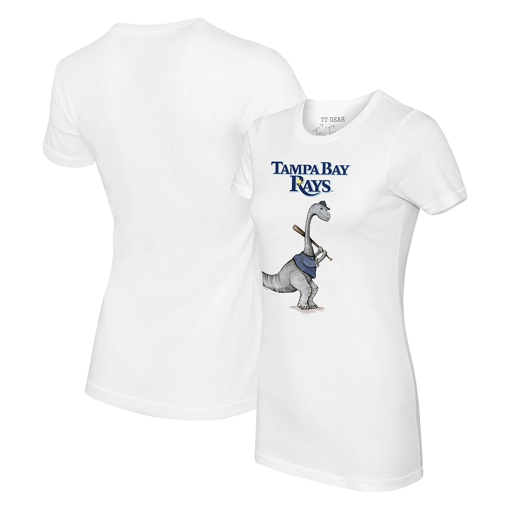 Women's Tiny Turnip White Tampa Bay Rays Bronto T-Shirt