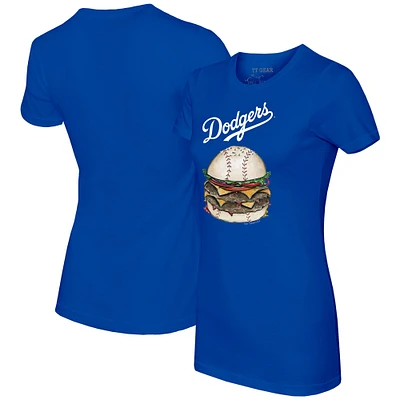 Women's Tiny Turnip Royal Los Angeles Dodgers Burger T-Shirt