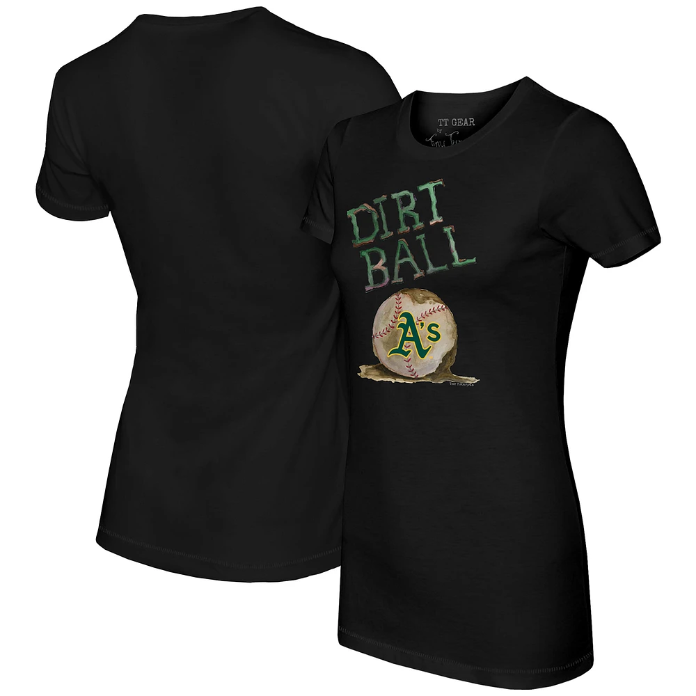 Women's Tiny Turnip Black Athletics Dirt Ball T-Shirt