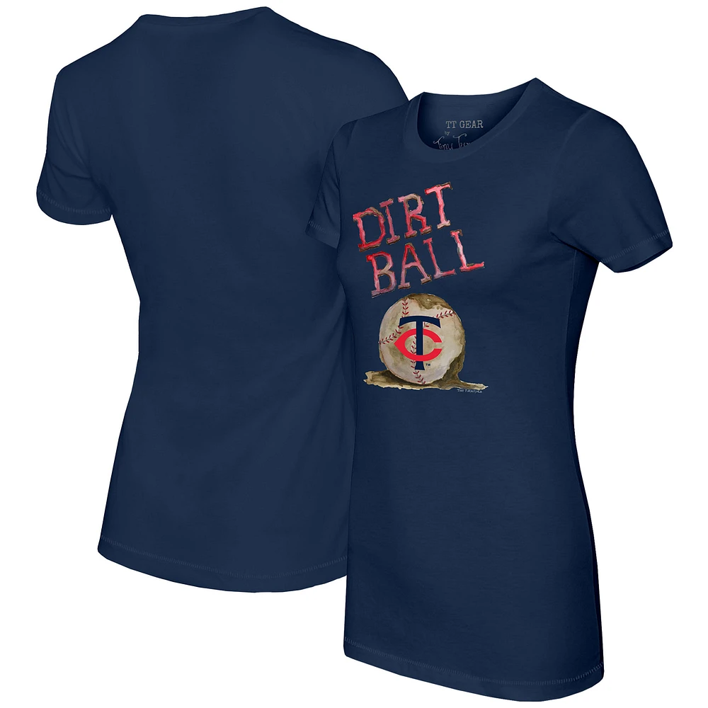 Women's Tiny Turnip Navy Minnesota Twins Dirt Ball T-Shirt