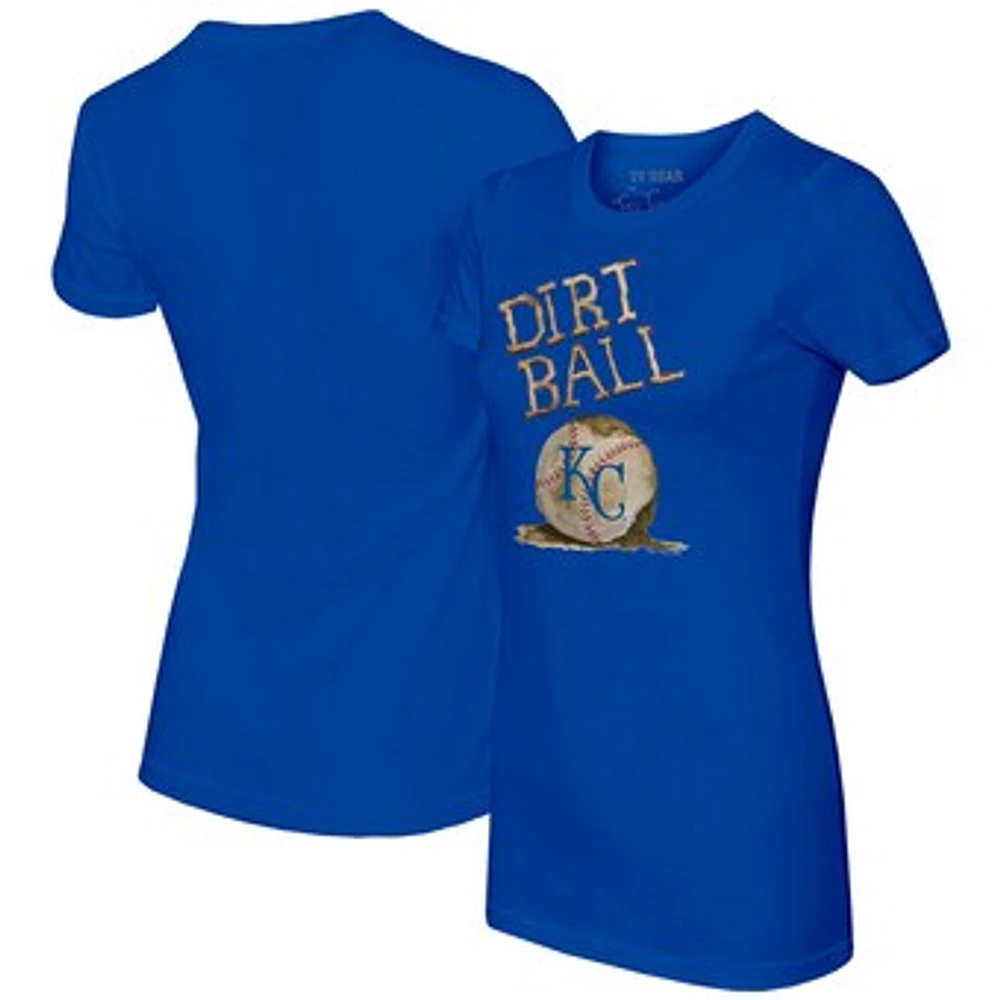 Women's Tiny Turnip Royal Kansas City Royals Dirt Ball T-Shirt