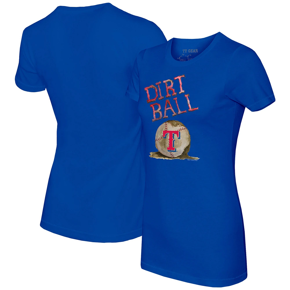 Women's Tiny Turnip Royal Texas Rangers Dirt Ball T-Shirt