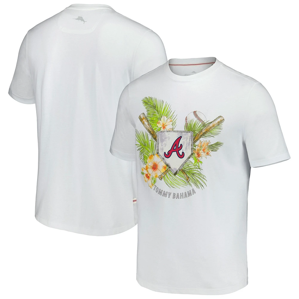 Men's Tommy Bahama White Atlanta Braves Island League T-Shirt