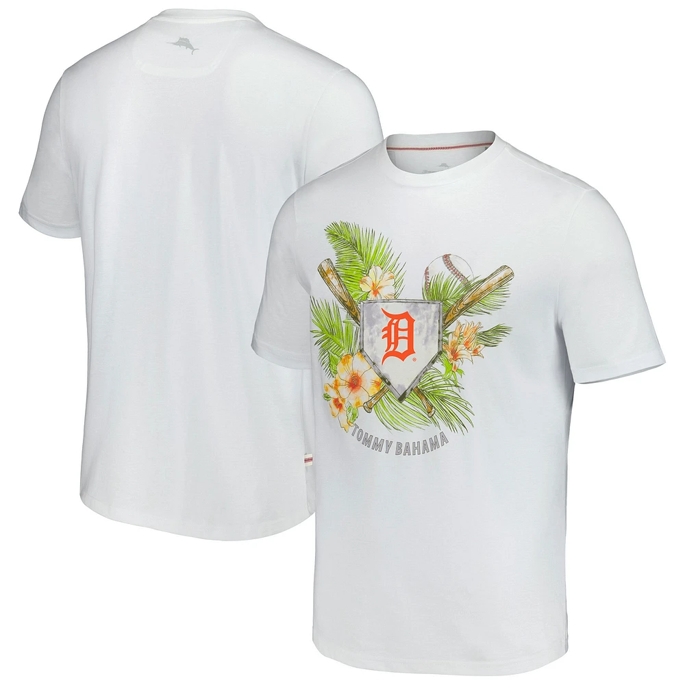 Men's Tommy Bahama White Detroit Tigers Island League T-Shirt