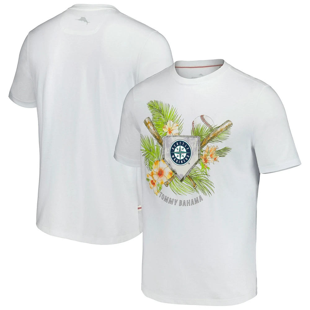 Men's Tommy Bahama White Seattle Mariners Island League T-Shirt