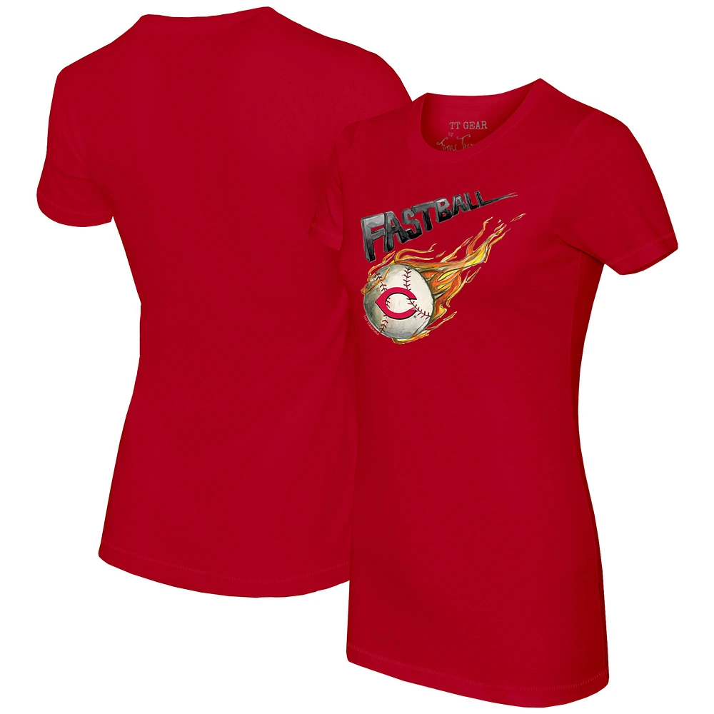 Women's Tiny Turnip Red Cincinnati Reds Fastball T-Shirt