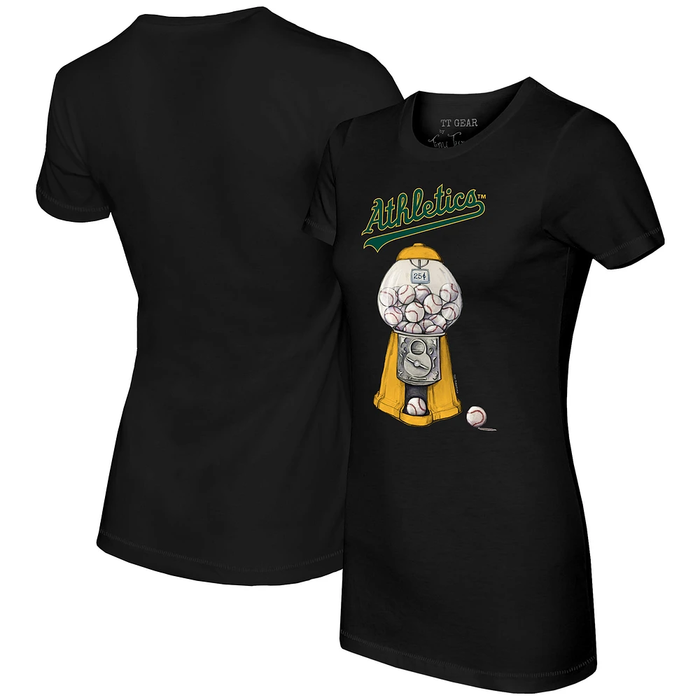 Women's Tiny Turnip Black Athletics Gumball Machine T-Shirt