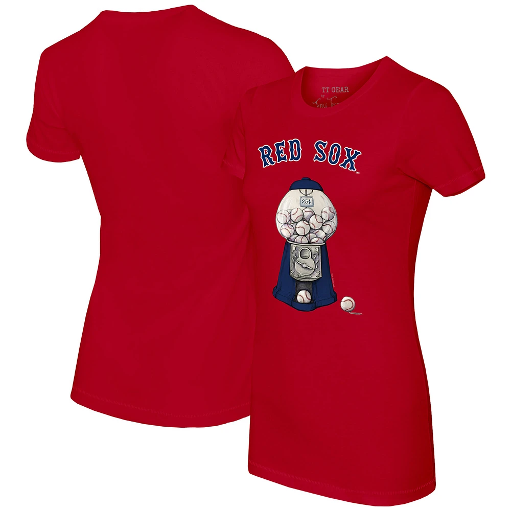Women's Tiny Turnip Red Boston Sox Gumball Machine T-Shirt