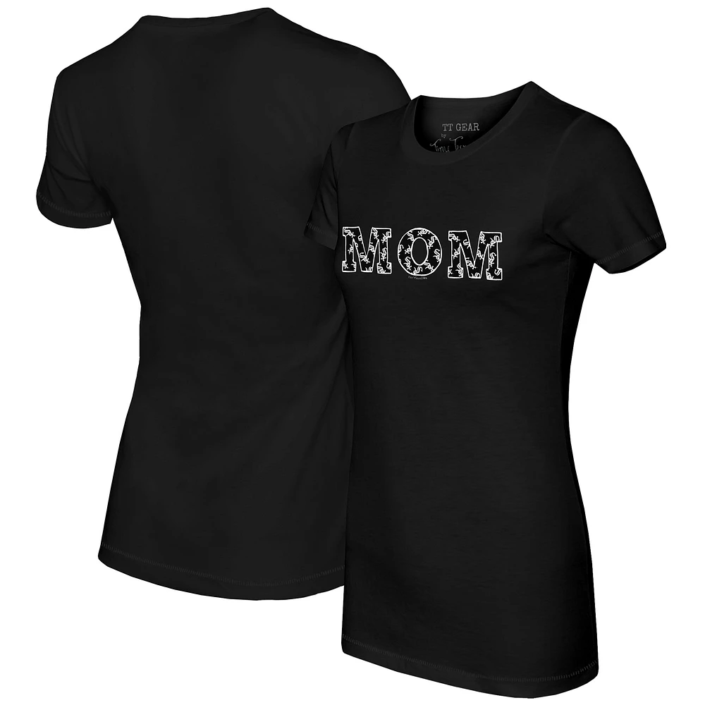 Women's Tiny Turnip Black Chicago White Sox Logo Mom T-Shirt