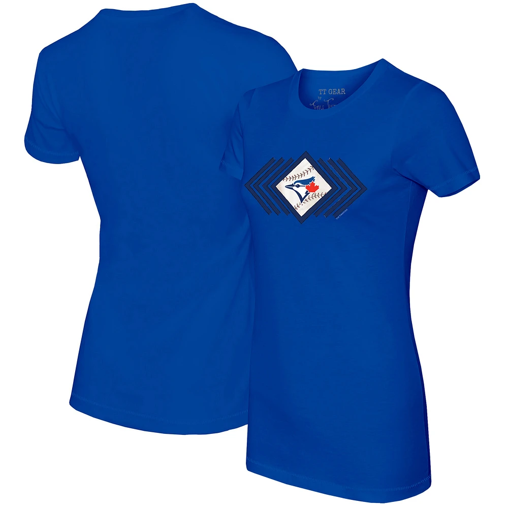 Women's Tiny Turnip Royal Toronto Blue Jays Prism Arrows T-Shirt