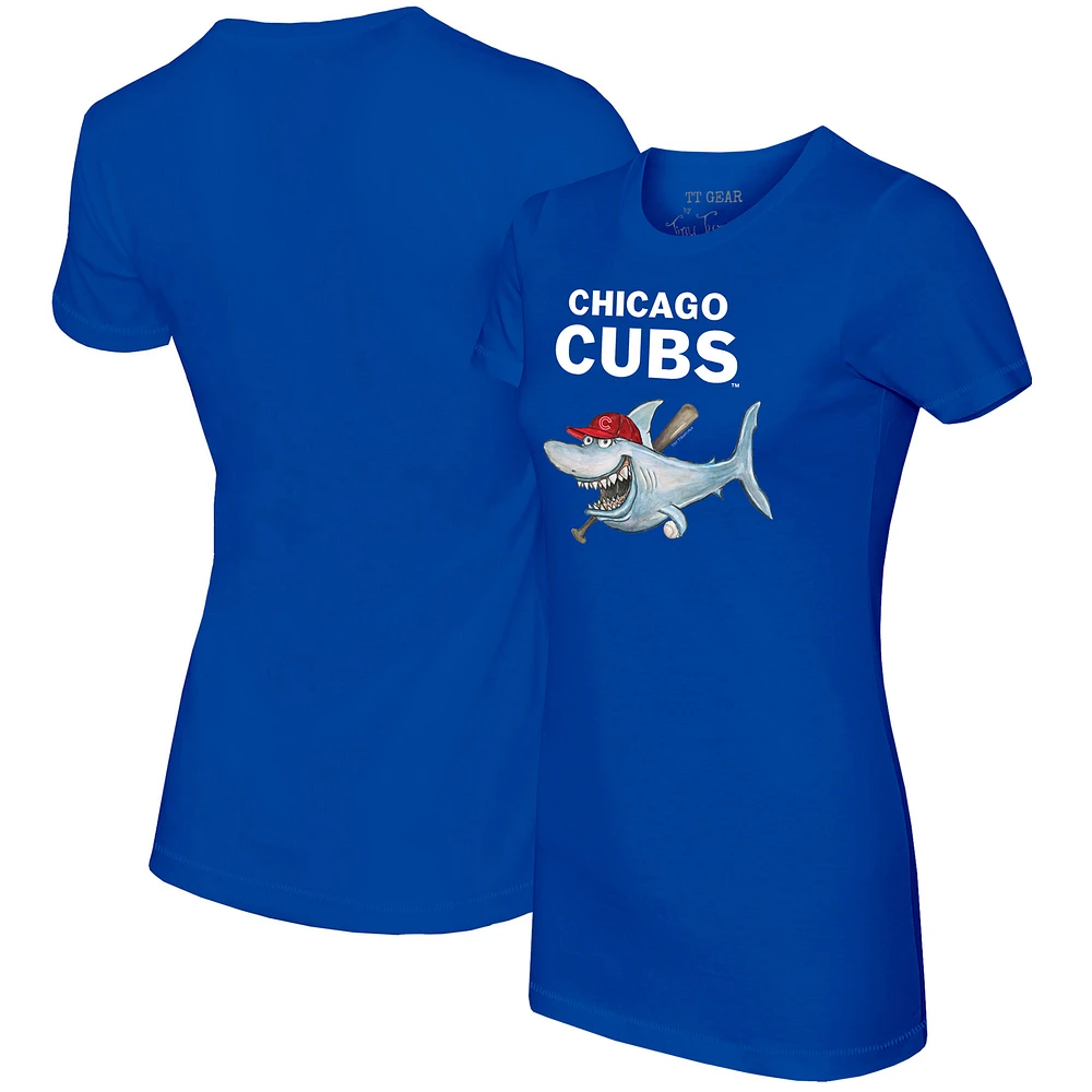 Women's Tiny Turnip Royal Chicago Cubs Shark T-Shirt