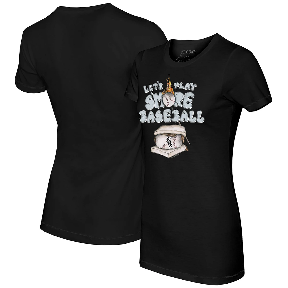 Women's Tiny Turnip Black Chicago White Sox Smores T-Shirt