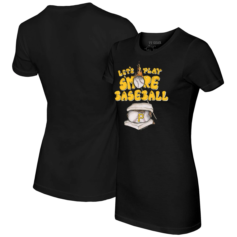 Women's Tiny Turnip Black Pittsburgh Pirates Smores T-Shirt