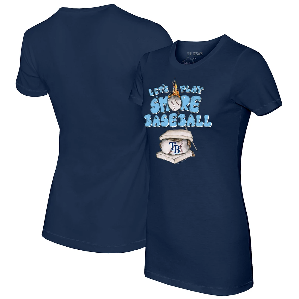 Women's Tiny Turnip Navy Tampa Bay Rays Smores T-Shirt