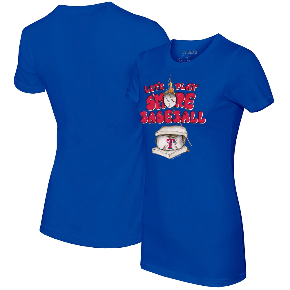 Women's Tiny Turnip Royal Texas Rangers Smores T-Shirt