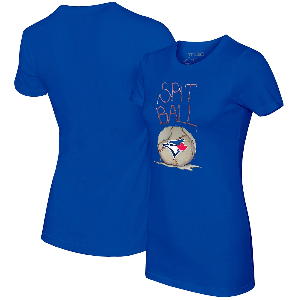 Women's Tiny Turnip Royal Toronto Blue Jays Spit Ball T-Shirt