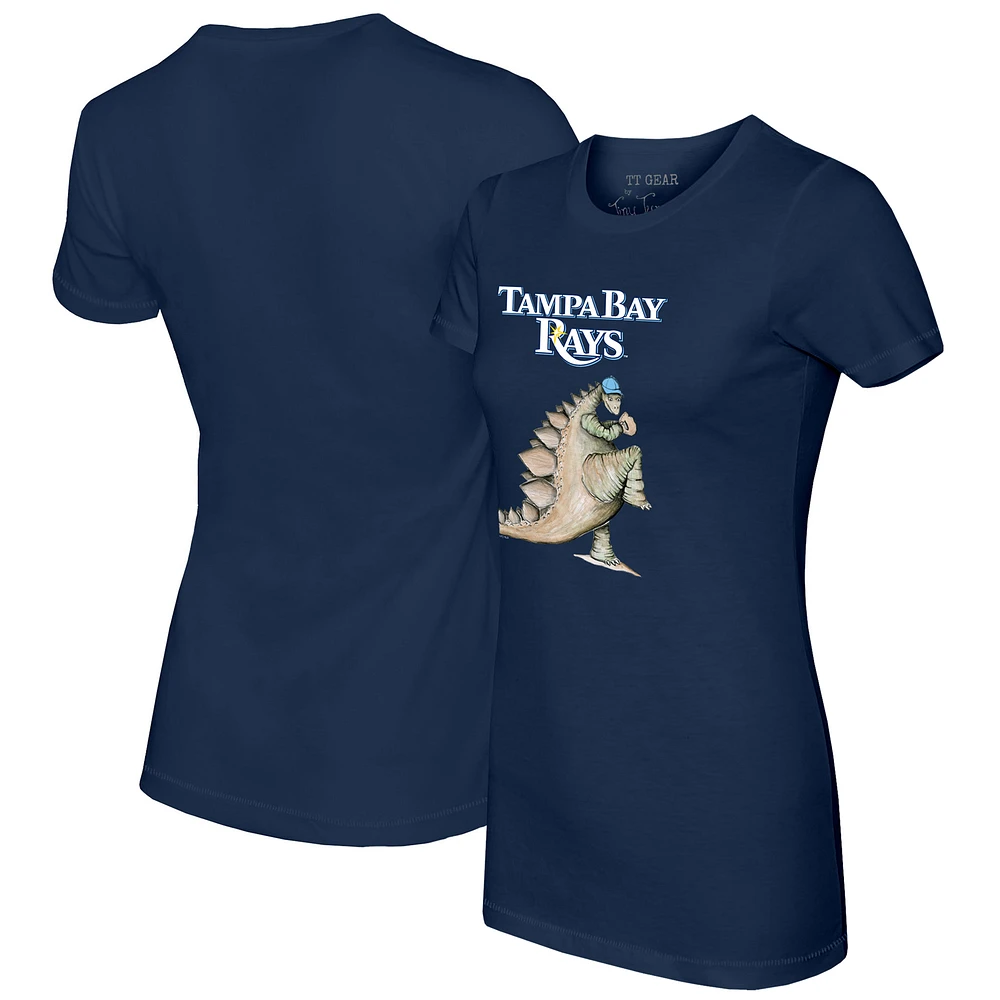 Women's Tiny Turnip Navy Tampa Bay Rays Stega T-Shirt