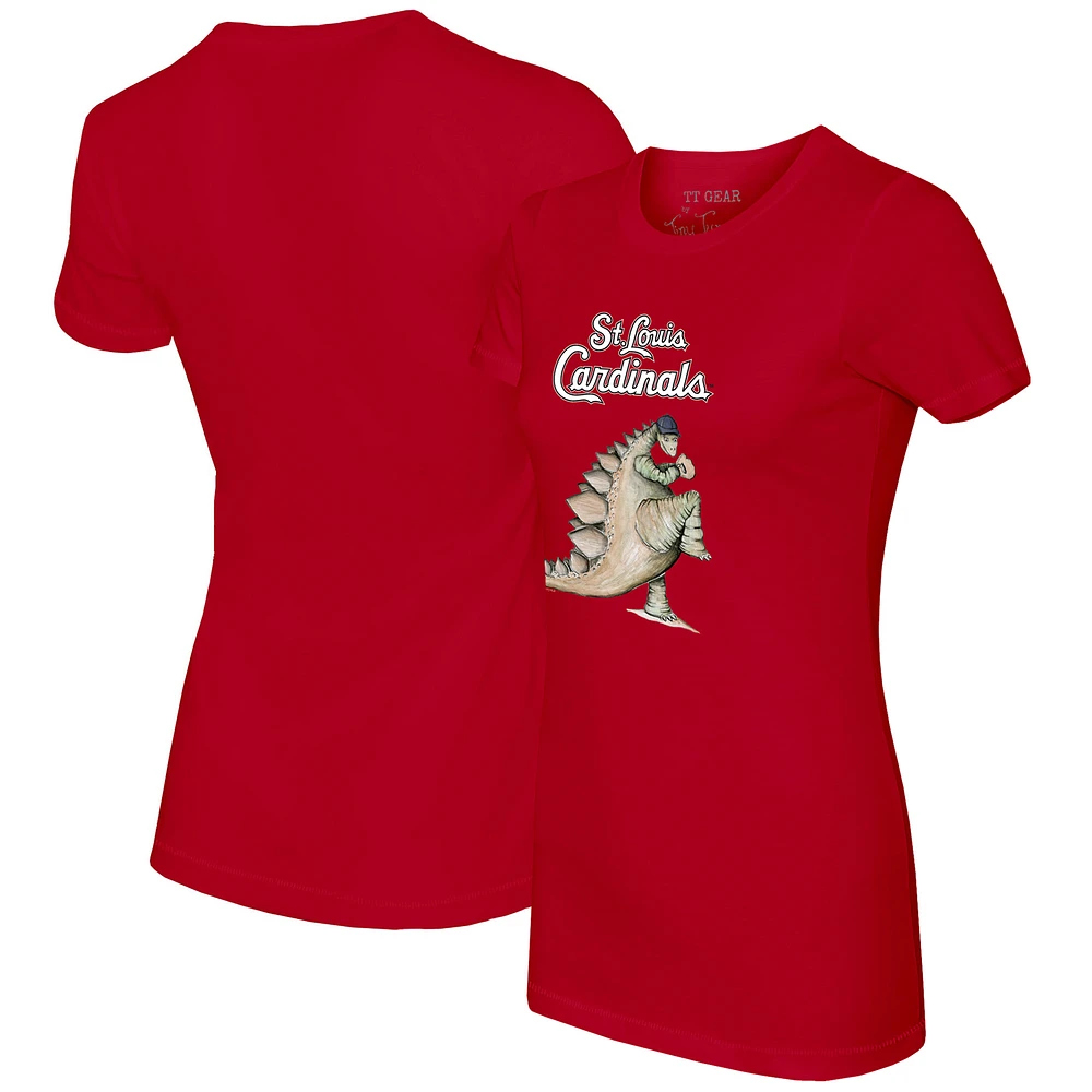 Women's Tiny Turnip Red St. Louis Cardinals Stega T-Shirt