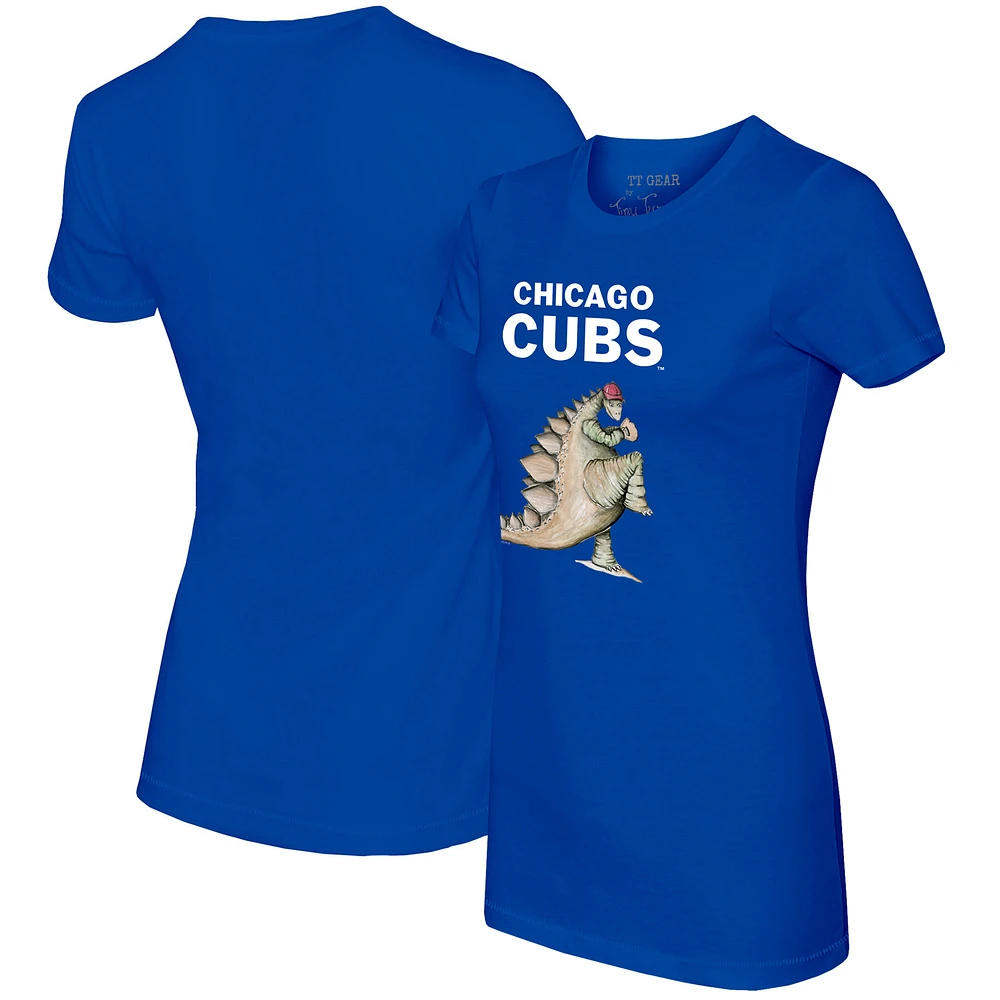 Women's Tiny Turnip Royal Chicago Cubs Stega T-Shirt