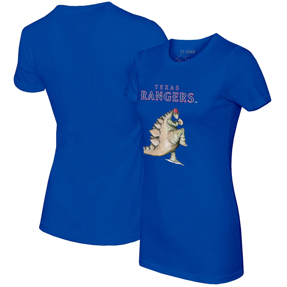 Women's Tiny Turnip Royal Texas Rangers Stega T-Shirt