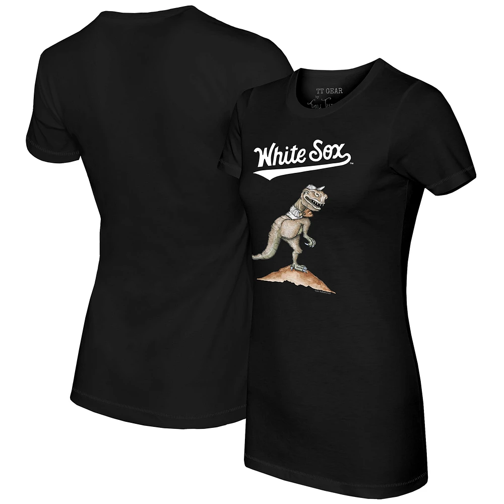 Women's Tiny Turnip Black Chicago White Sox TT Rex T-Shirt