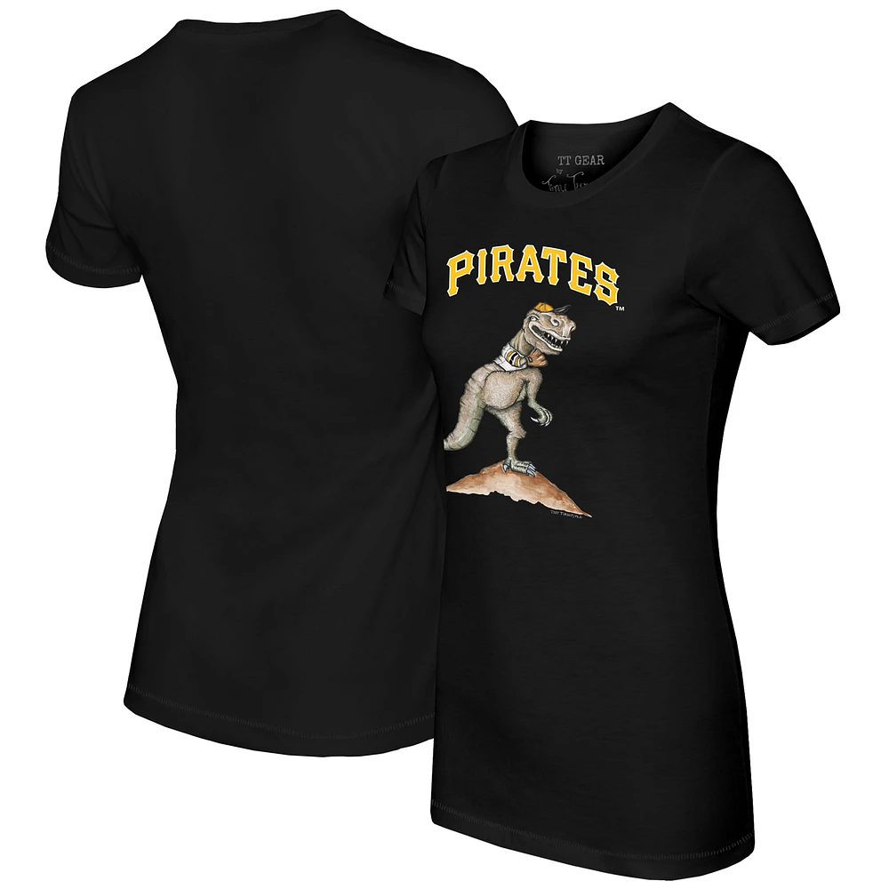 Women's Tiny Turnip Black Pittsburgh Pirates TT Rex T-Shirt