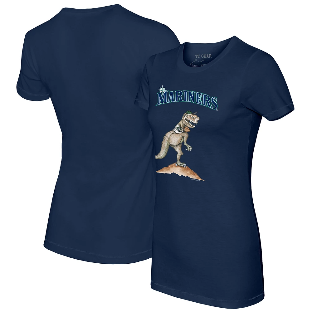 Women's Tiny Turnip Navy Seattle Mariners TT Rex T-Shirt