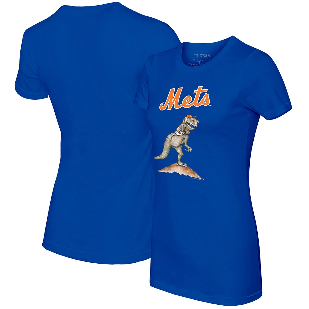 Women's Tiny Turnip Royal New York Mets TT Rex T-Shirt