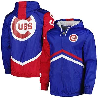 Men's Mitchell & Ness Royal Chicago Cubs Undeniable Full-Zip Hoodie Windbreaker Jacket
