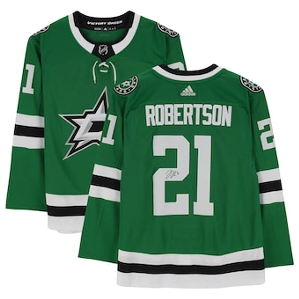 Jason Robertson Dallas Stars Autographed Kelly Green adidas Authentic Jersey