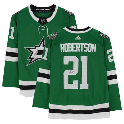 Jason Robertson Dallas Stars Autographed Kelly Green adidas Authentic Jersey