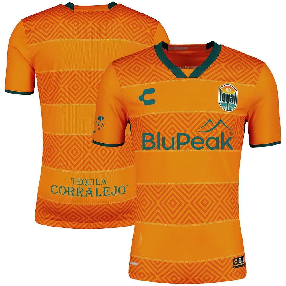 Men's Charly Orange San Diego Loyal SC 2023 Away Authentic Jersey