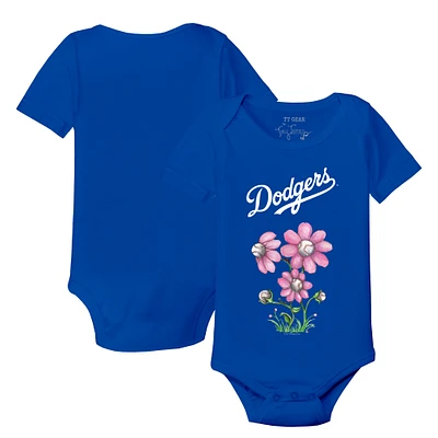 Infant Tiny Turnip Royal Los Angeles Dodgers Blooming Baseballs Bodysuit