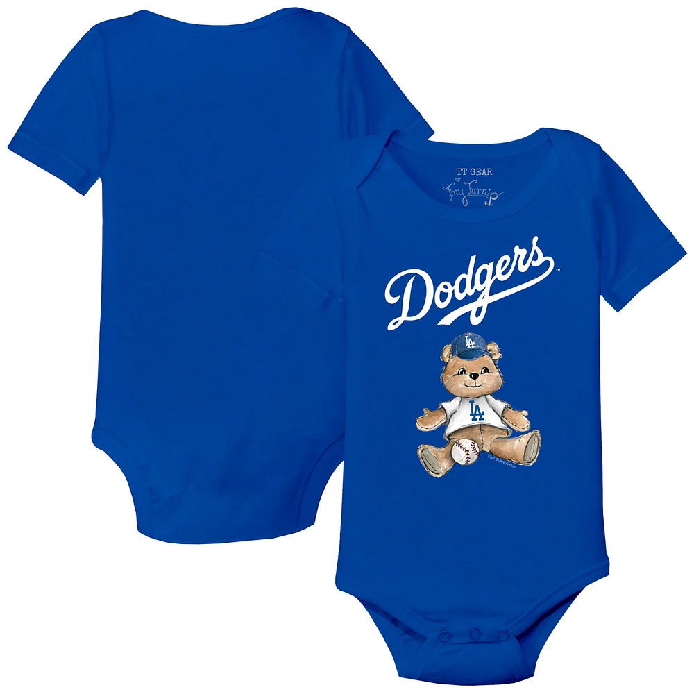 Infant Tiny Turnip Royal Los Angeles Dodgers Teddy Boy Bodysuit