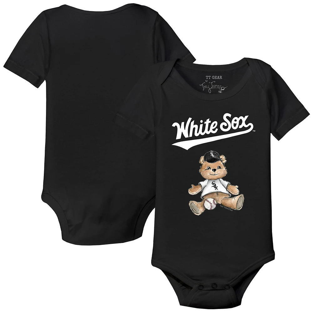 Infant Tiny Turnip Black Chicago White Sox Teddy Boy Bodysuit