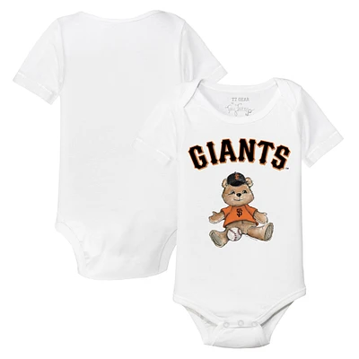 Infant Tiny Turnip White San Francisco Giants Teddy Boy Bodysuit