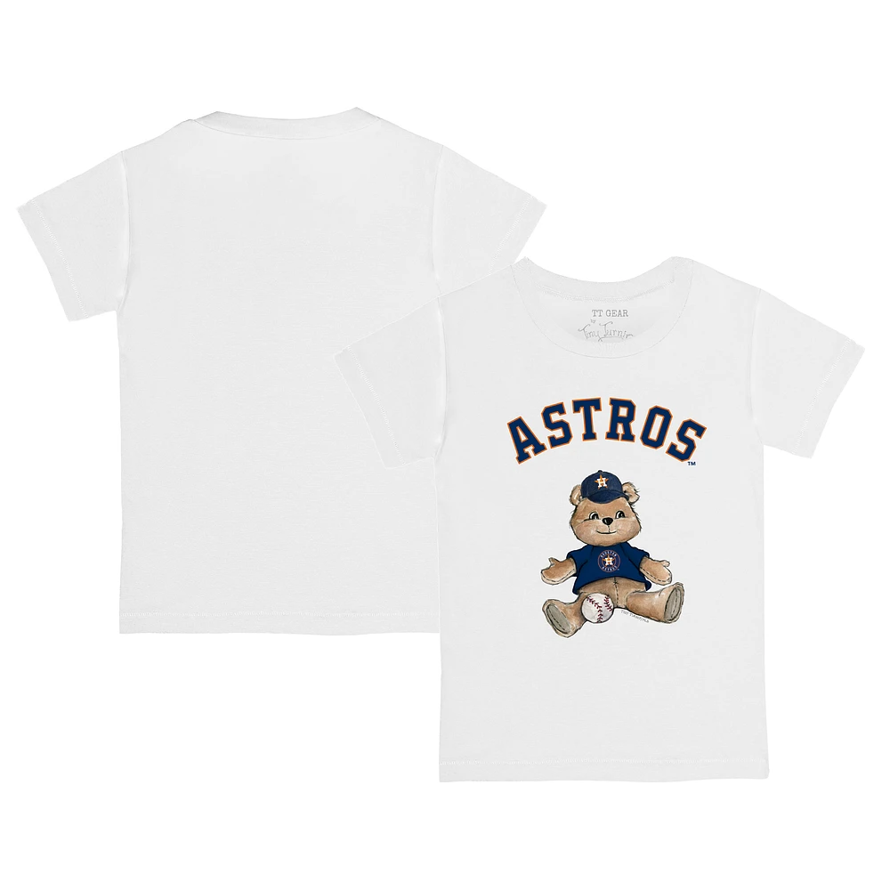 Infant Tiny Turnip White Houston Astros Teddy Boy T-Shirt