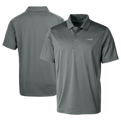 Men's Cutter & Buck Steel UCF Knights Citronaut Prospect Textured Stretch Polo