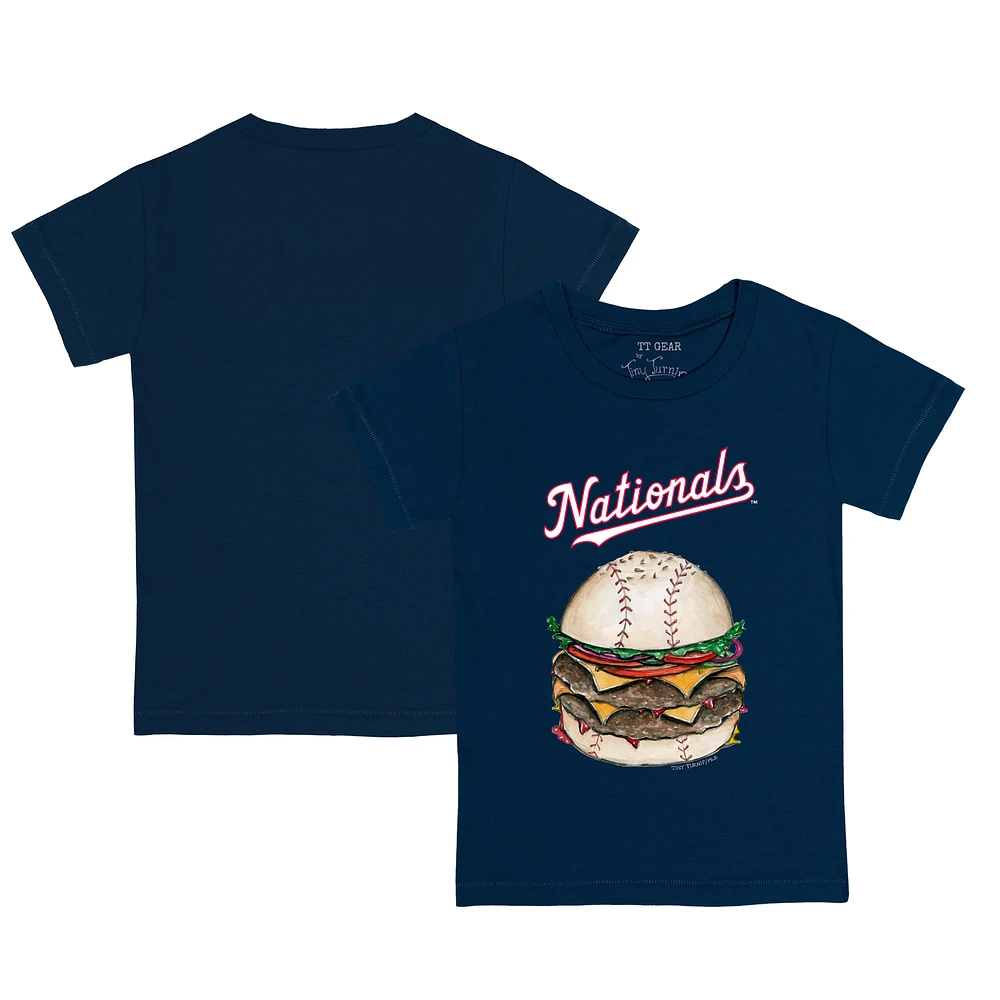 Infant Tiny Turnip Navy Washington Nationals Burger T-Shirt