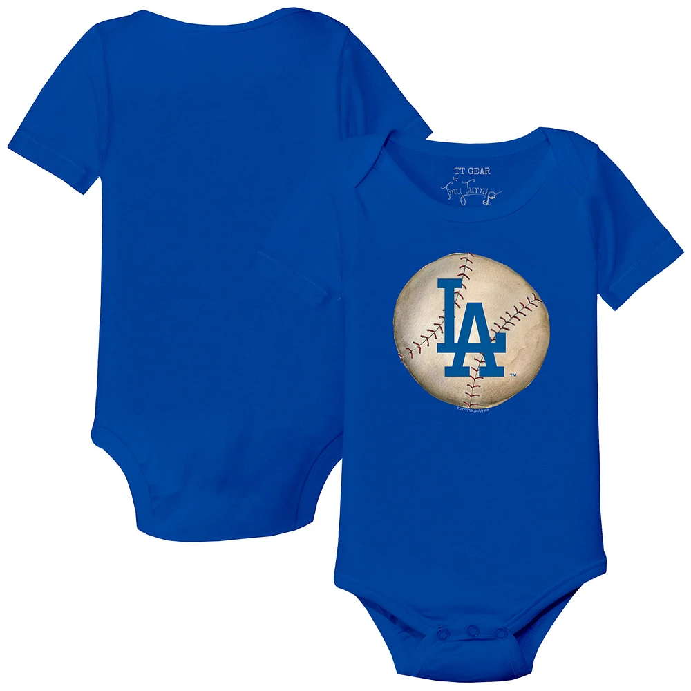 Infant Tiny Turnip Royal Los Angeles Dodgers Stitched Baseball Bodysuit