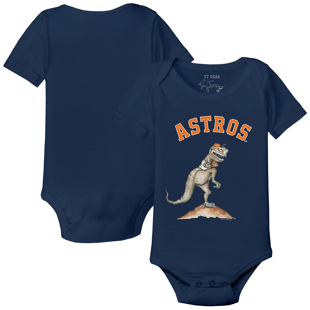 Infant Tiny Turnip Navy Houston Astros TT Rex Bodysuit
