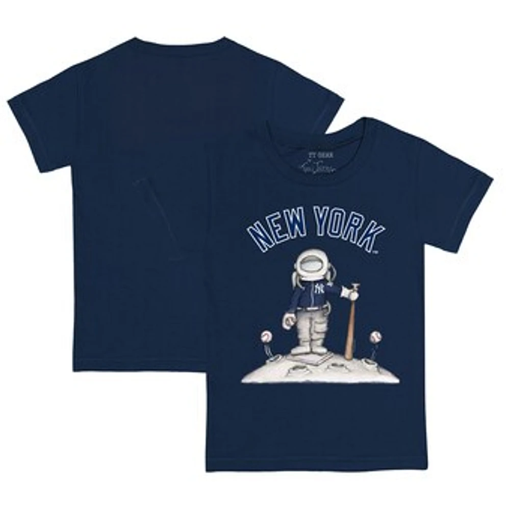 Toddler Tiny Turnip Navy New York Yankees Astronaut T-Shirt