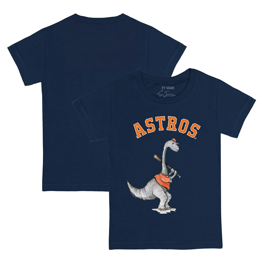 Toddler Tiny Turnip Navy Houston Astros Bronto T-Shirt