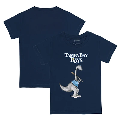 Toddler Tiny Turnip Navy Tampa Bay Rays Bronto T-Shirt