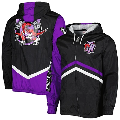 Men's Mitchell & Ness Black Toronto Raptors Undeniable Full-Zip Windbreaker Jacket