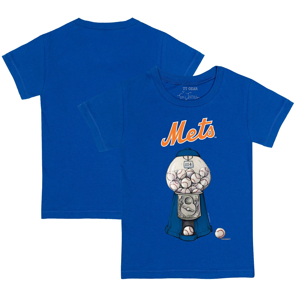 Toddler Tiny Turnip Royal New York Mets Gumball Machine T-Shirt