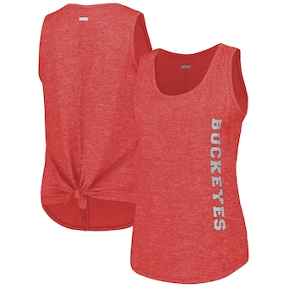 Women's Columbia Scarlet Ohio State Buckeyes Cades Cape Omni-Wick Tri-Blend Tank Top